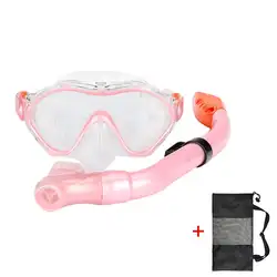 Детская маска для дайвинга, комплект для подводного плавания, дыхательная трубка для детей, высокое разрешение, противотуманный полный