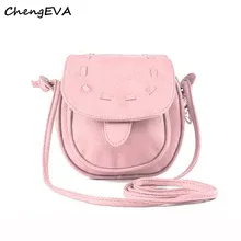 ChengEVA 1PC Lovely Cute Girl Pu Leather Mini Small Adjustable Shoulder Bag Handbag Fashion Brand Hot Sale Attractive Nov 17