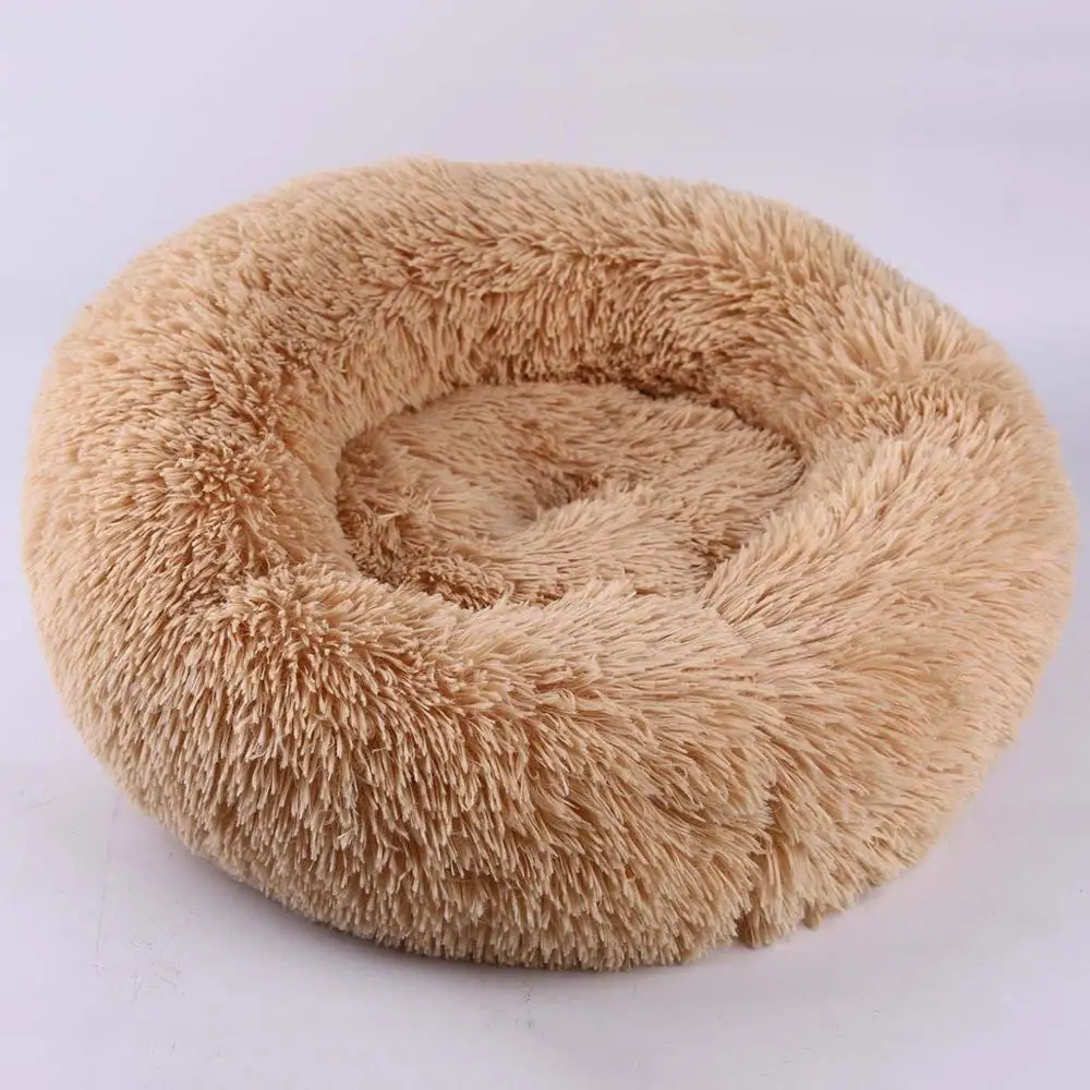 brown Petshy милый мягкий диван-кровать для кошки на осень и зиму, теплые удобные плюшевые кровати для собак, домик для щенка, котенка, спальная Подушка, матрас - Цвет: brown