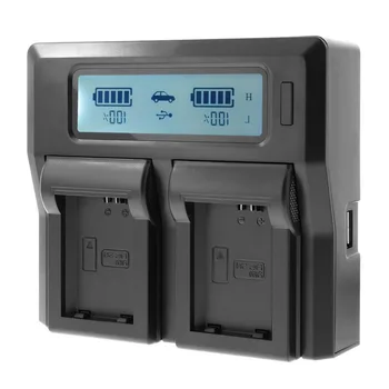 

Quick Digital camera charger with LCD for NP-FW50 FW60 FW70 FW100 charger Double charge Digital Camera Battery Charger