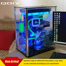 QDIY PC-A009 ATX Transparent Computer Case PC Case Water Cooled Acrylic Computer Case