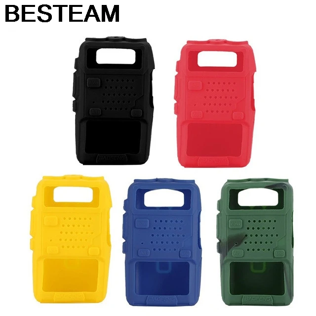 2PCS Silicone Rubber Cover bumper BAOFENG UV-5R Case For Two Way Radio F8+ UV 5R UV-5RE DM-5R Walkie Talkie uv5r Accessories | Мобильные