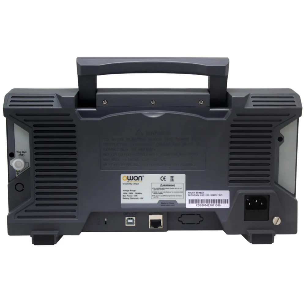 OWON XDS3064E 60 МГц 4CH 8 бит сенсорный экран низкий уровень шума Цифровой осциллограф
