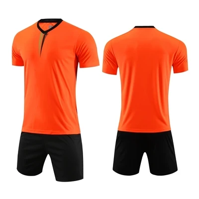 Дети мужчины футбол, трикотажные комплекты футбольные трикотажные костюмы чёрный футбольный спортивные комплекты Униформа взрослые футбольные костюмы Спортивная одежда с принтом - Цвет: 6312 orange