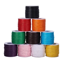 

100yards Waxed Cotton Cord 1mm Thread String Rope Spool Wire Fit Beading Craft DIY Bracelet Necklaces Jewelry Making 26 Colors