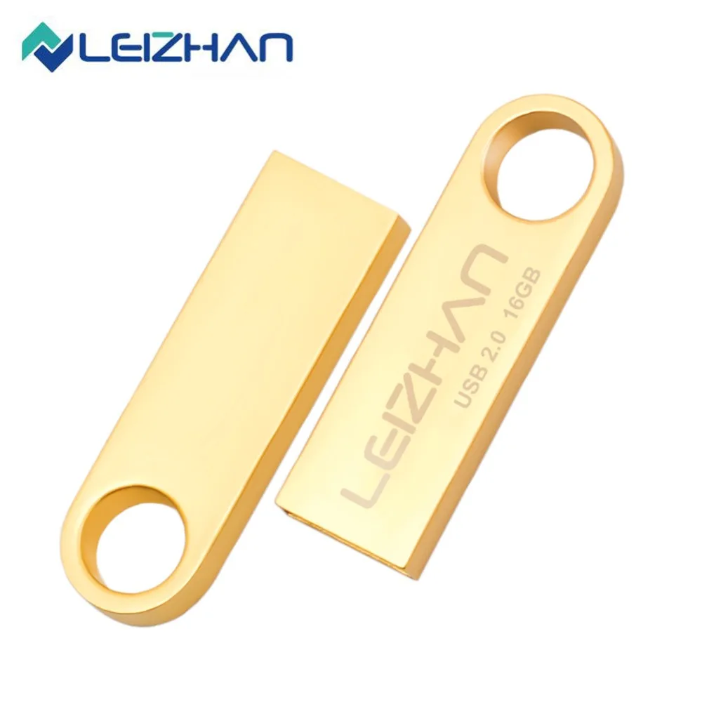 LEIZHAN металлический флэш-накопитель USB Водонепроницаемый скачок привод usb 64Гб 32Гб