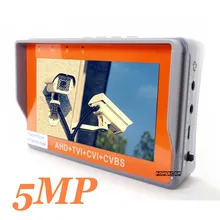 Портативный 4 в 1 AHD CVI TVI CVBS камера тест er IV7W 4,3 дюймов lcd 5MP CCTV Тест er монитор Поддержка PTZ контроллер UTP кабель тест