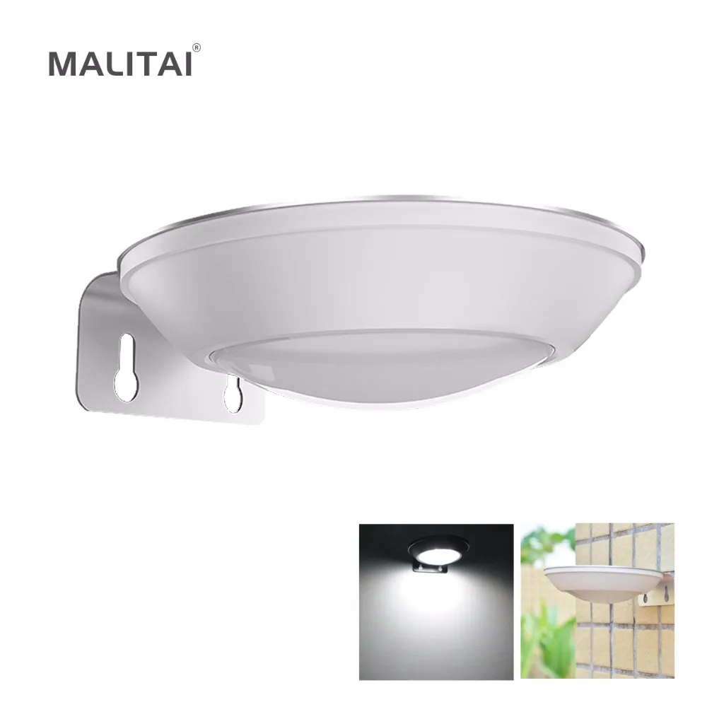 

MALITAI 16 LED Solar lamp Wall Radar Motion Sensor Solar light Waterproof Garden Fence Pathway Yard Patio Outdoor Security light