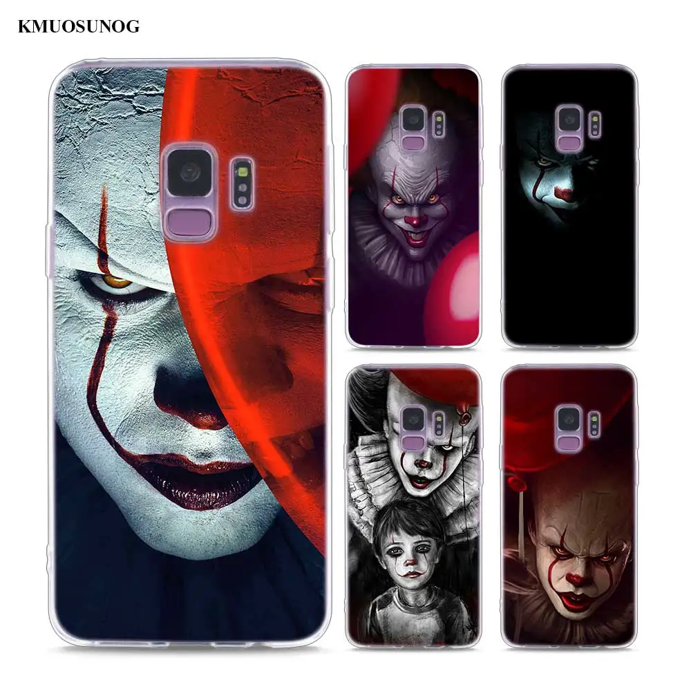 

Transparent Soft Silicone Phone Cases Pennywise Clown Horror For Samsung Galaxy S9 S8 Plus S7 S6 S5 S4 Mini Edge