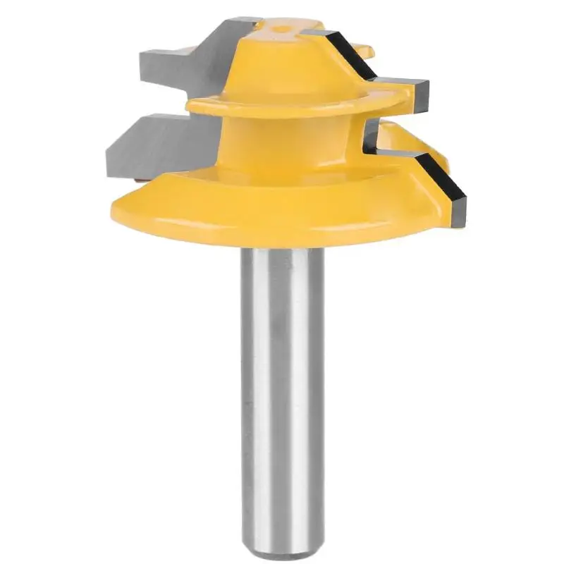 

45 Degree Tenon Knife Blade Carbide Router Drill Bit Woodworking Milling Cutter Tenon Drilling Milling Cutter Tools