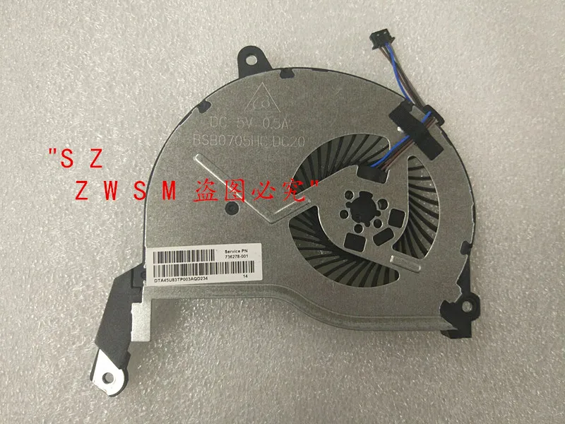 1PCS-10PCS NEW For HP Pavilion 14 14-N 15 15-n 17-n 15-F CPU cooling fan 732068-001 DFS531105MC0T FFQ9 AB08805HX070B00 0CWU83 | Компьютеры