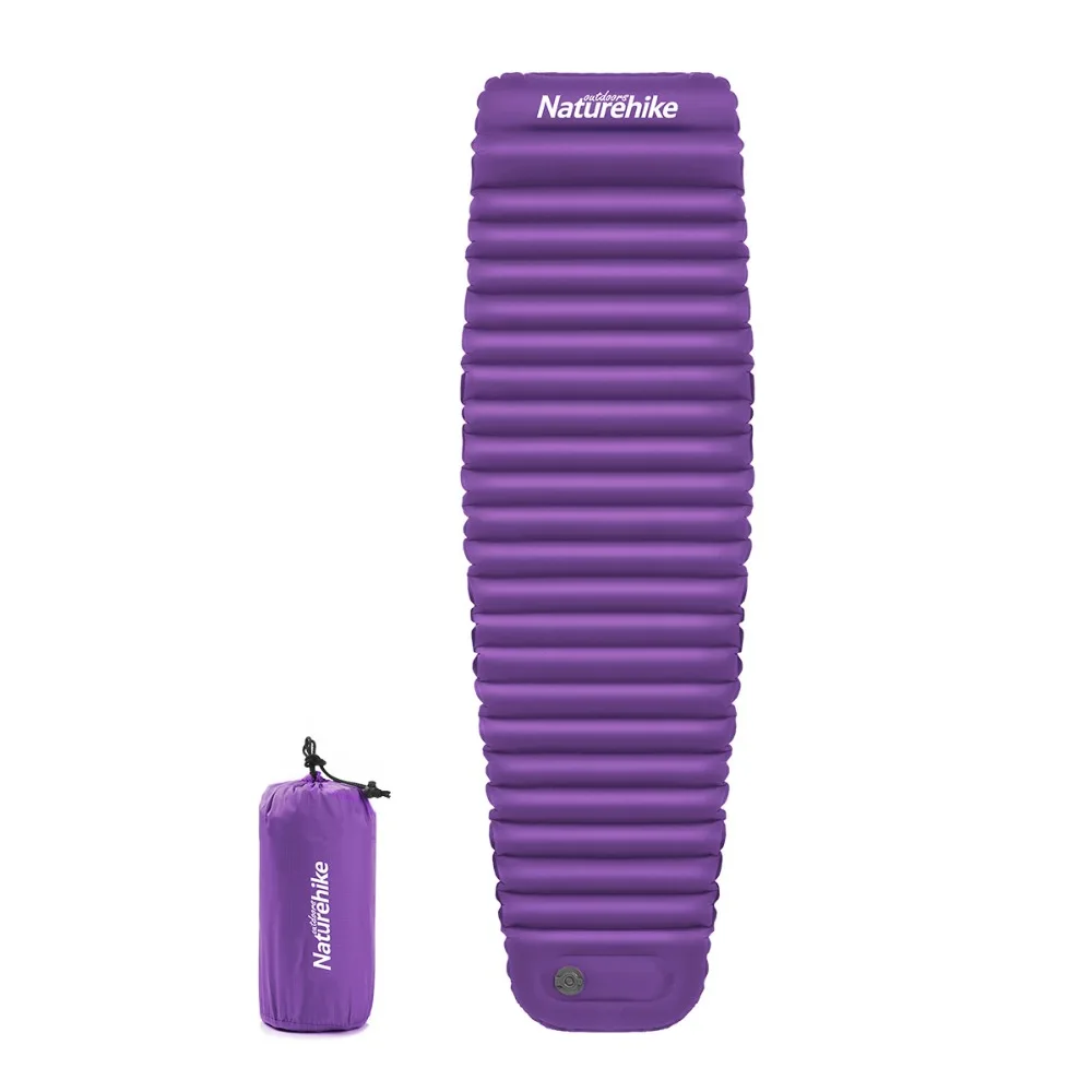  Naturehike 2018 New manually inflating sleeping pad thermolite cotton warm camping mat tent air bed
