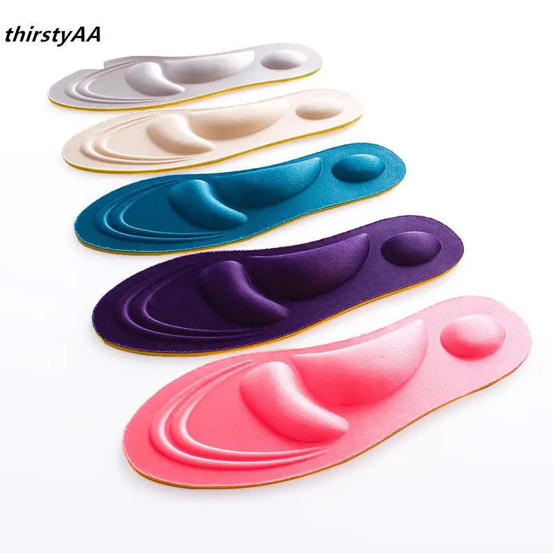 

1pair 4D Sport Sponge Soft Insole High Heel Shoe Pad Pain Relief Insert Cushion Pad Foot Insoles