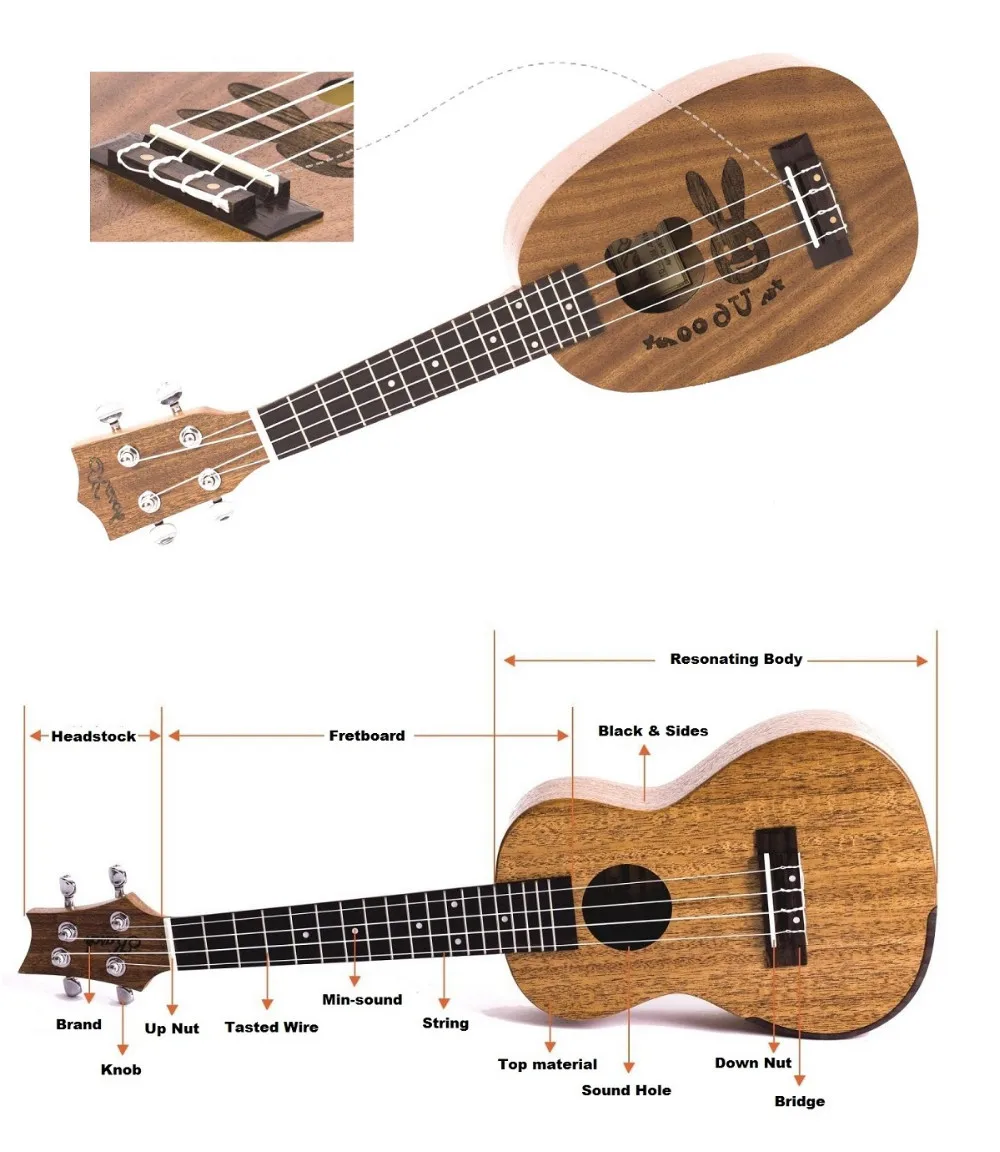 укулеле расположение струн схема. как называются части укулеле. расположение струн на укулеле сопрано. укулеле тенор строй. сколько струн у укулеле.