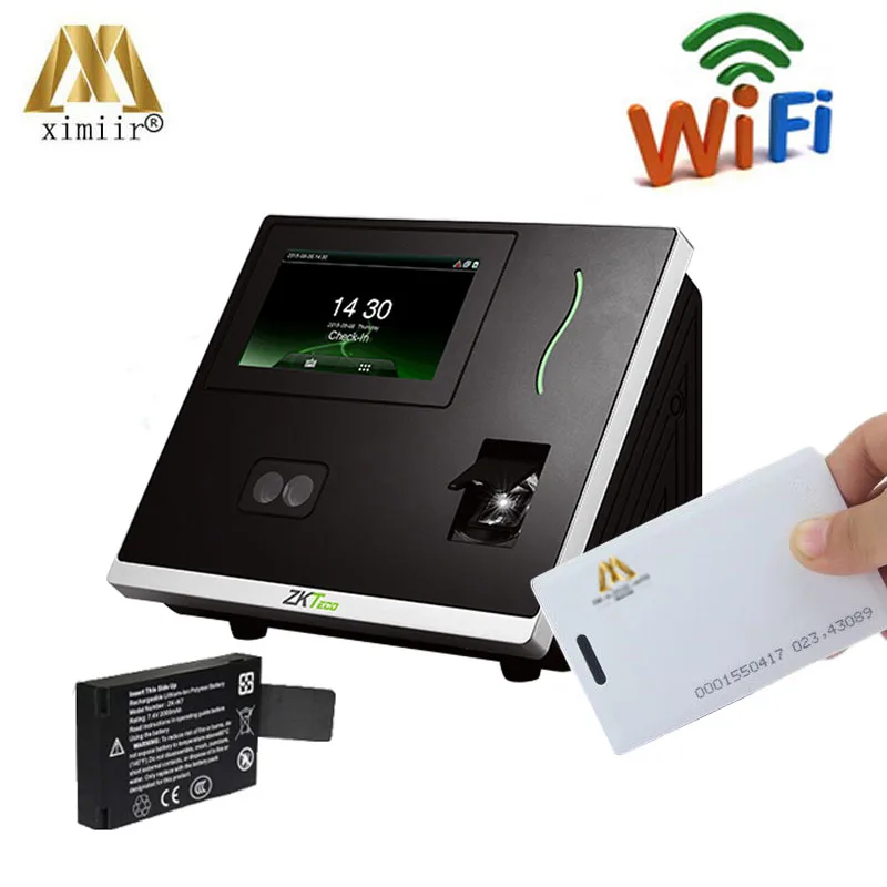 

Llinux system attendance device G3Plus face fingerprint 125KHZ RFID WIFI Function card access control with back up battery
