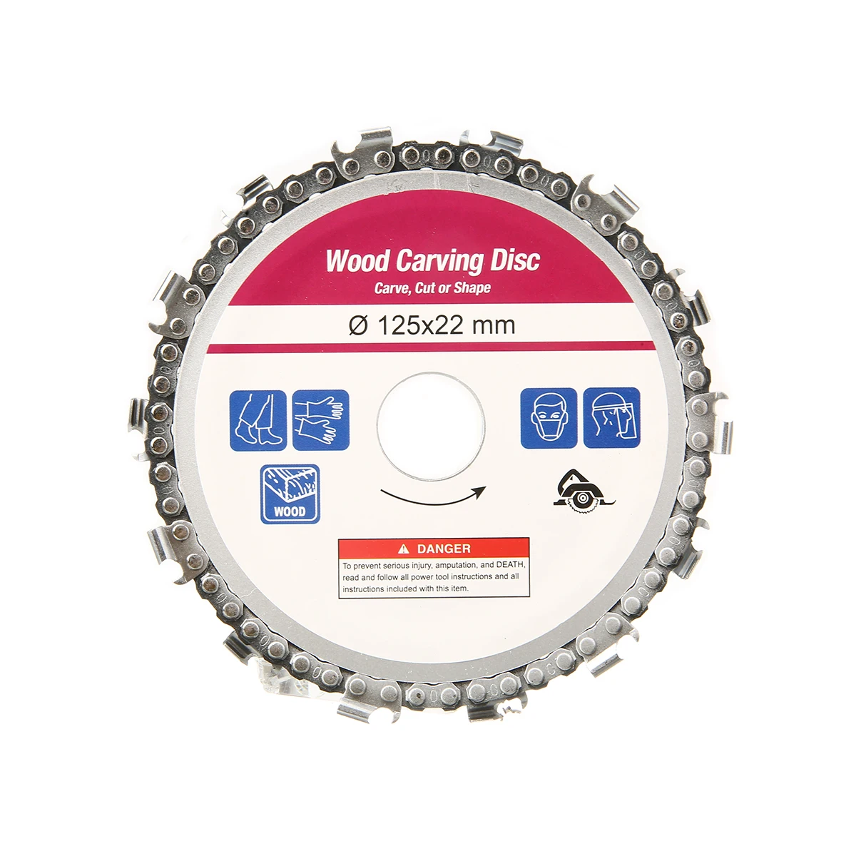 

1pc 14 Tooth Fine Abrasive Cut Chain Angle Grinder Disc 5"/125mm Saw Blade For Chainsaw Cutting Wood