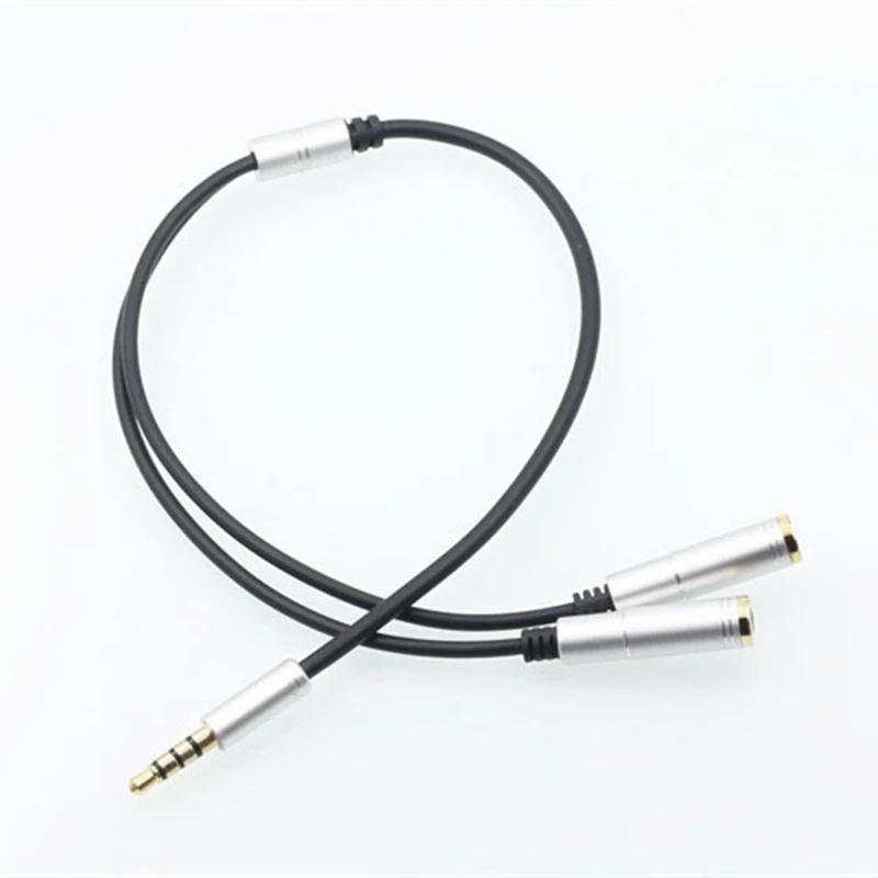 Rankman Aux 3.5mm Jack Male to 2 Female Extension AUX Audio Cable Y Splitter for Speaker Phone Car Earphone