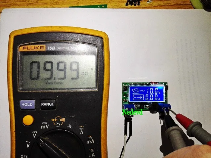 DC-DC Step Down Power Supply Adjustable Push-button Module with LCD Display