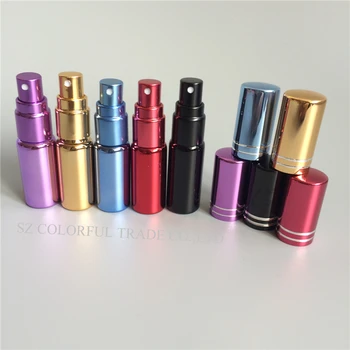 

High Quality 10pcs/lot 5ML Small Perfume Bottle Refillable UV Glass Perfume Atomizer Fragrance Bottle Vials Wholesales