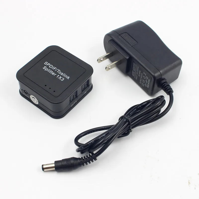 

3X1 Electronics Digital Optical Spdif Toslink Audio Splitter Switcher Fiber Distributor