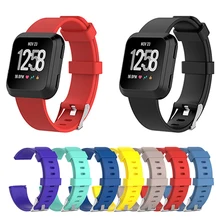 Colorful Silicone Replacement Sport Wristband Watch Band Strap for fitbit versa band Smart Bracelet Wrist Strap S L Size Colorful Silicone Replacement Sport Wristband Watch Band Strap for fitbit versa band Smart Bracelet Wrist Strap S L Size