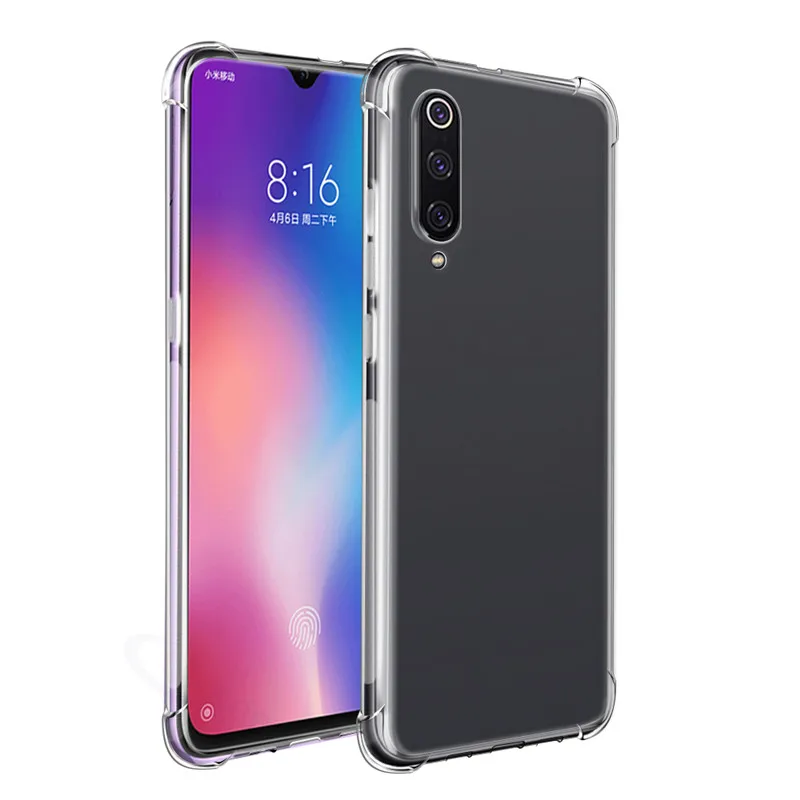 Qosea Phone Case For Xiaomi Redmi K20 Pro Transparent Ultra-thin Silm Silicone Soft TPU Mi 8 9 Lite Coque Cover |