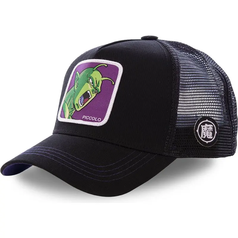 Новая бейсбольная кепка с драконом пиколо высокого качества изогнутый край Черная кепка Кепка с металлической буквой бейсболка Прямая поставка - Цвет: Piccolo Black