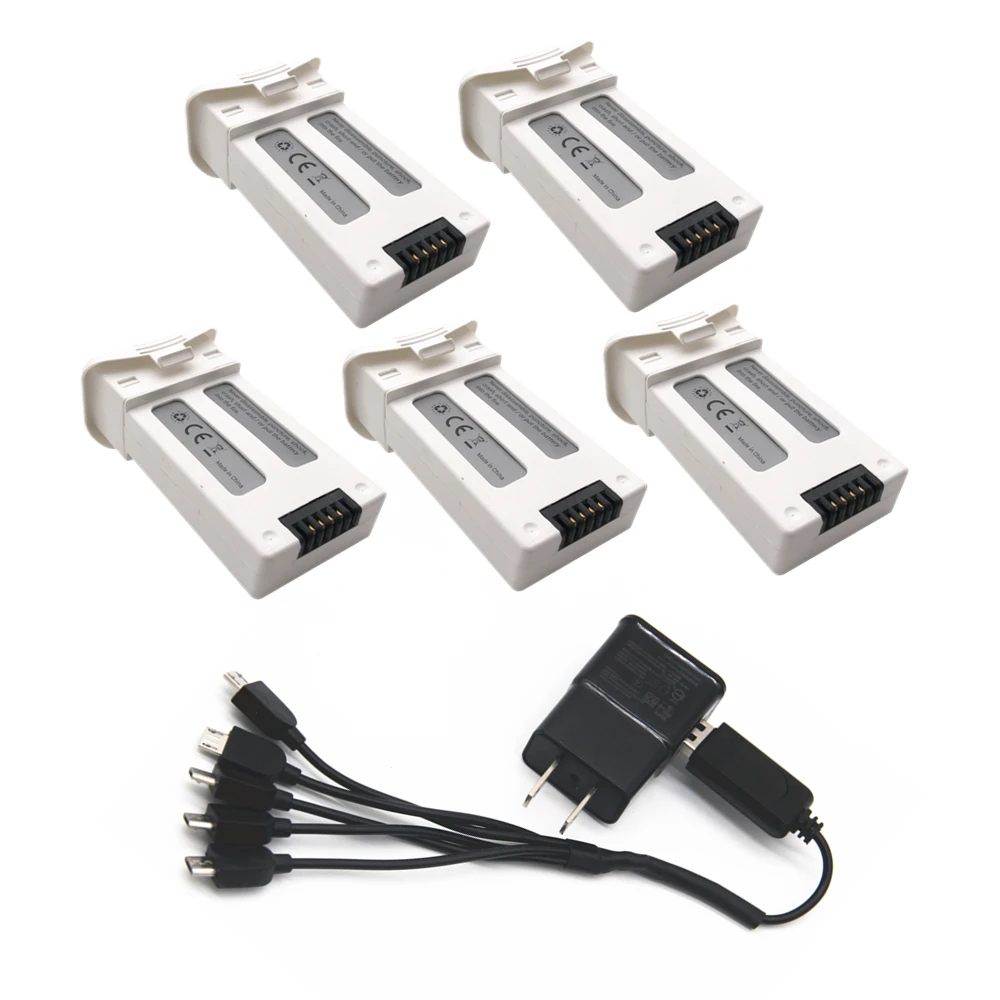 3.7 v 1000 mah li-ion bateria para sjrc s20w t25 rc zangão quadcopter 903048 3.7wh com 3-em-1 carregador usb para sjrc s20w