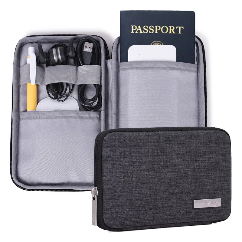 Universal Waterproof Passport cover Travel zipper Organizer Bag for