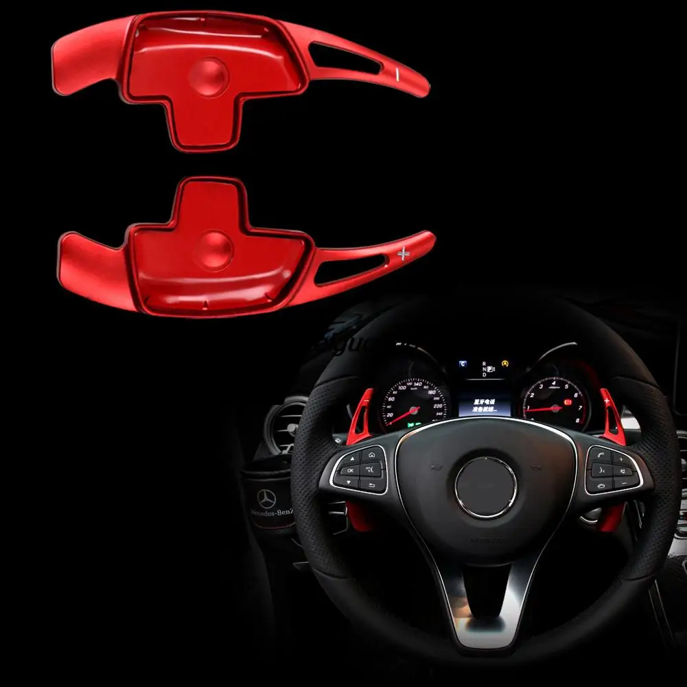 2 pcs Car Steering Wheel Paddle Shift Paddle Shifters for Mercedes Benz 2015 2016 C Class W205 C180L C200L C260L ( Except AMG )