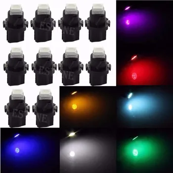 

10pcs/SET T5 Neo Wedge 1 SMD 5050 LED Car Bulbs HVAC Climate Control Lights