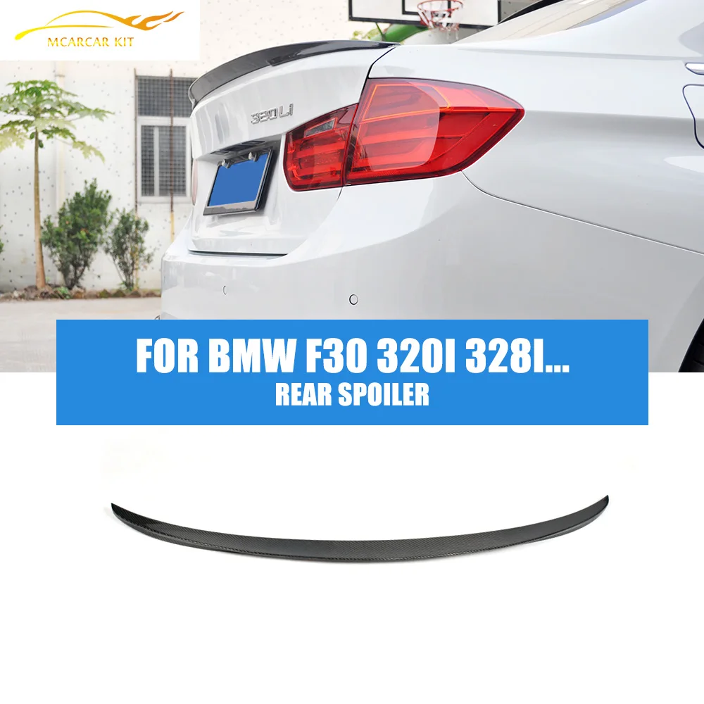 F30 Carbon Fiber Rear Spoiler For BMW F30 320i 328i 335i 320d 328d 330d 335d 2012-2016 Auto Racing Car Trunk Lid boot lip wing