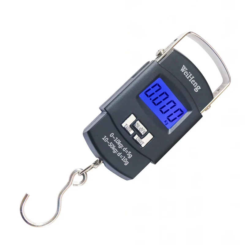 

50KG/110LB 10g Electronic Portable Digital Scale Hanging Hook Fishing Travel Luggage Weight Scale for Baggage Balance Steelyard