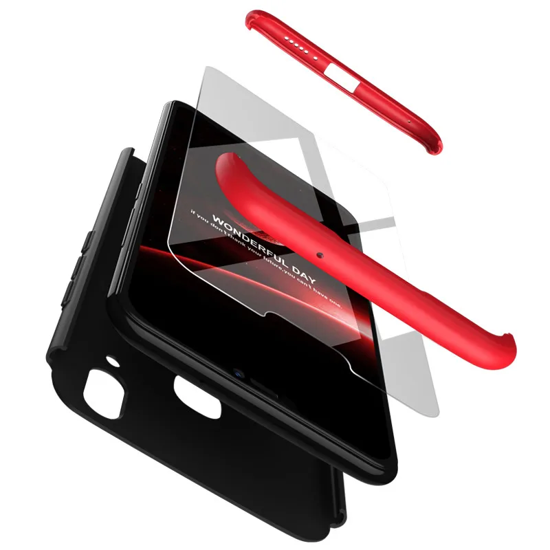 

360 Protector Case for Xiaomi Redmi 7 note 7 Case Hard Plastic for Xiaomi Redmi 6A 6 5A 5 Plus Tempered Glass Case Full Cover