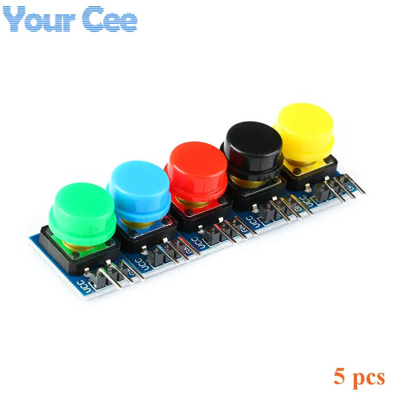 

1lot/5pcs Big Key Switch Button Module Light Touch Switch Module Non-self-locking with Hat