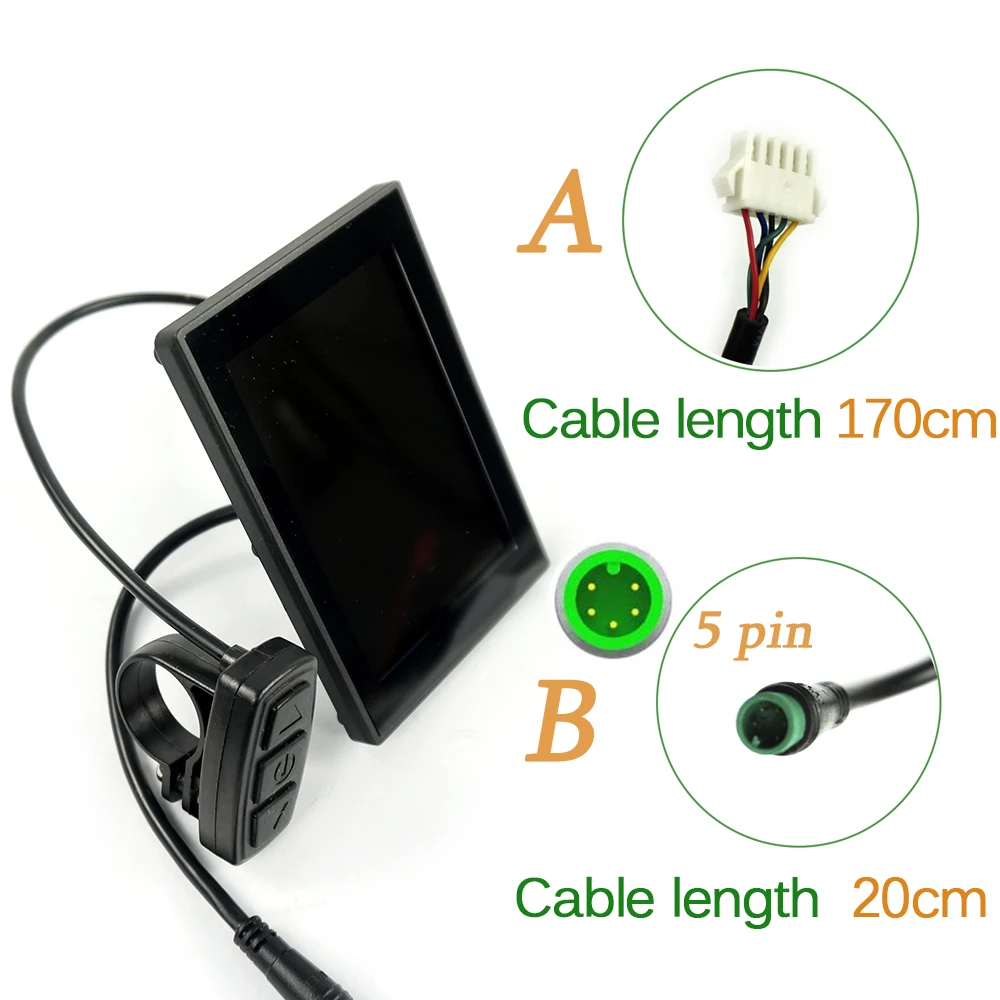 Perfect Okfeet Electric Bicycle Accessories KT LCD8S USB Display Electrice Bike LCD Ebike Sets 12