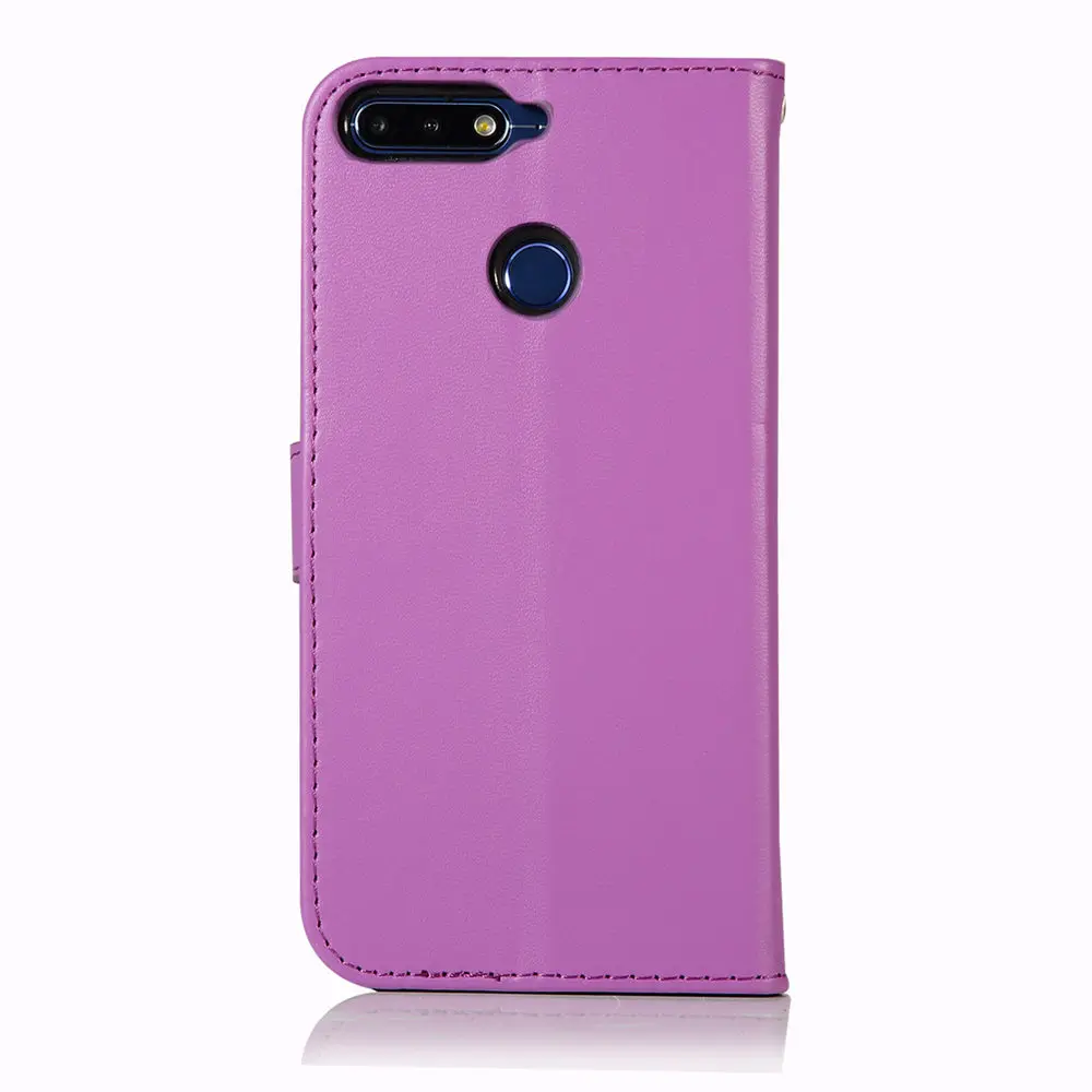 Флип кейс для Huawei Honor 7C 5 7 ''AUM L41 Honor7C кожаный чехол телефона с бабочками C7 AUM