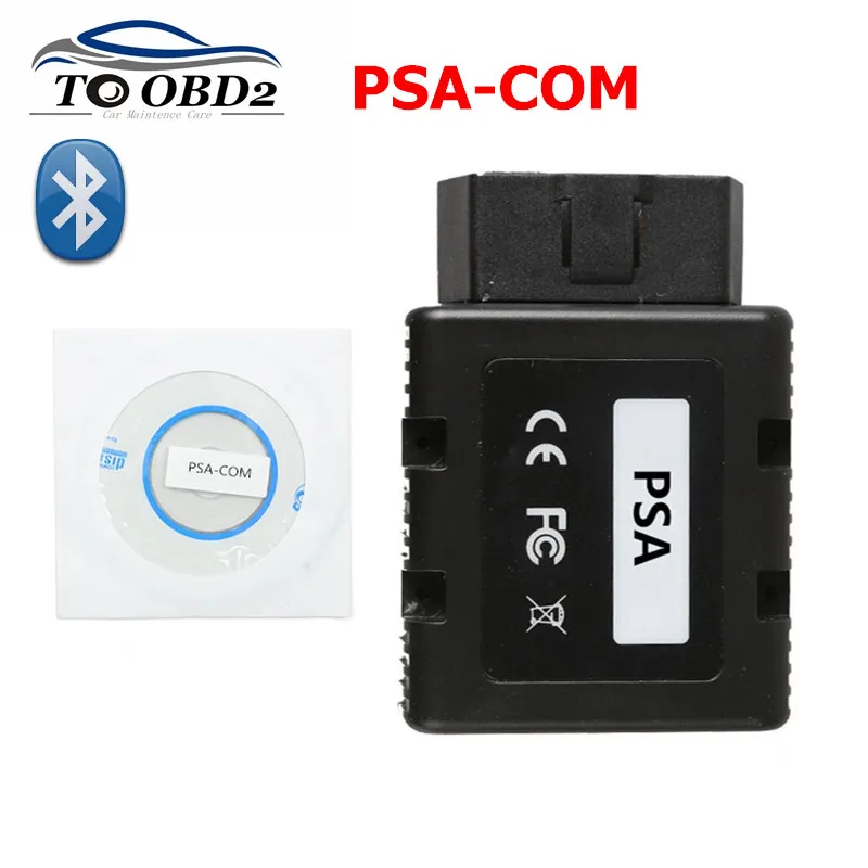 Koop Hoge kwaliteit Voor Citroen Peugeot PSACOM PSA COM Bluetooth Diagnostic Tool PSA COM BT OBD 2 Ondersteuning Multi Talen