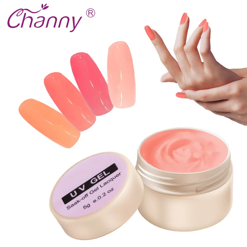 

Channy Thick Builder Gel Nails Pink 5ml Finger Nail Extension UV Gel Nail Cover Pink Camouflage UV Gel Dropshipping
