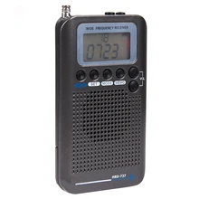 Полнодиапазонный радио цифровой демодулятор FM/AM/SW/CB/Air/VHF World Band стерео портативный радио с ЖК-дисплеем будильник