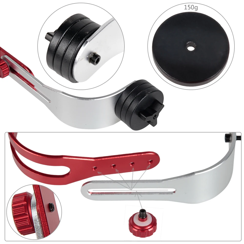 Steadycam Handheld Video Stabilizer Digital Compact Camera Holder Motion Steadicam For Canon Nikon Sony Gopro Hero Phone DSLR DV