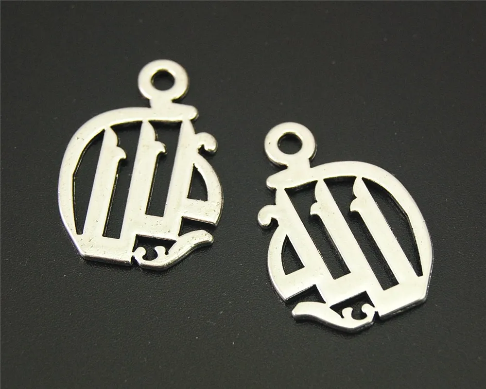 

10Pcs Antique Sliver Allah Letters Charm Pendant DIY Necklace Bracelet Bangle Findings 24x22Mm A2176