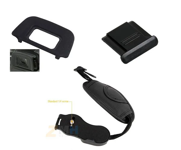 DK-20 Eyecup окуляр для глаз + чехол горячего башмака ремешок ручки F D5100 D5000 D3100 D3000 D90 D80