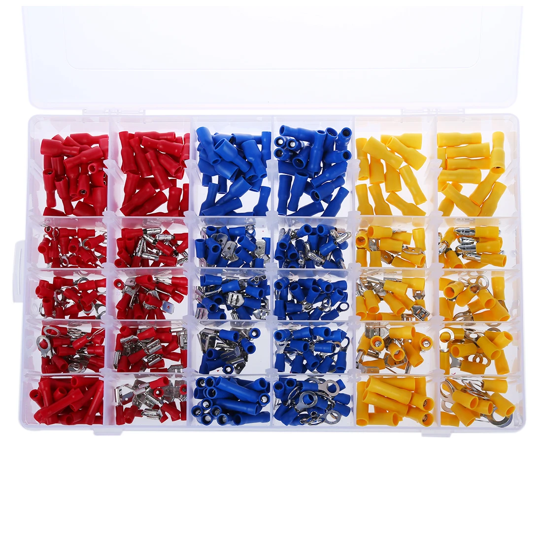 50x Female Power Pod 6.3 mm Thermo connector retractable insulated Crimp | Электроника