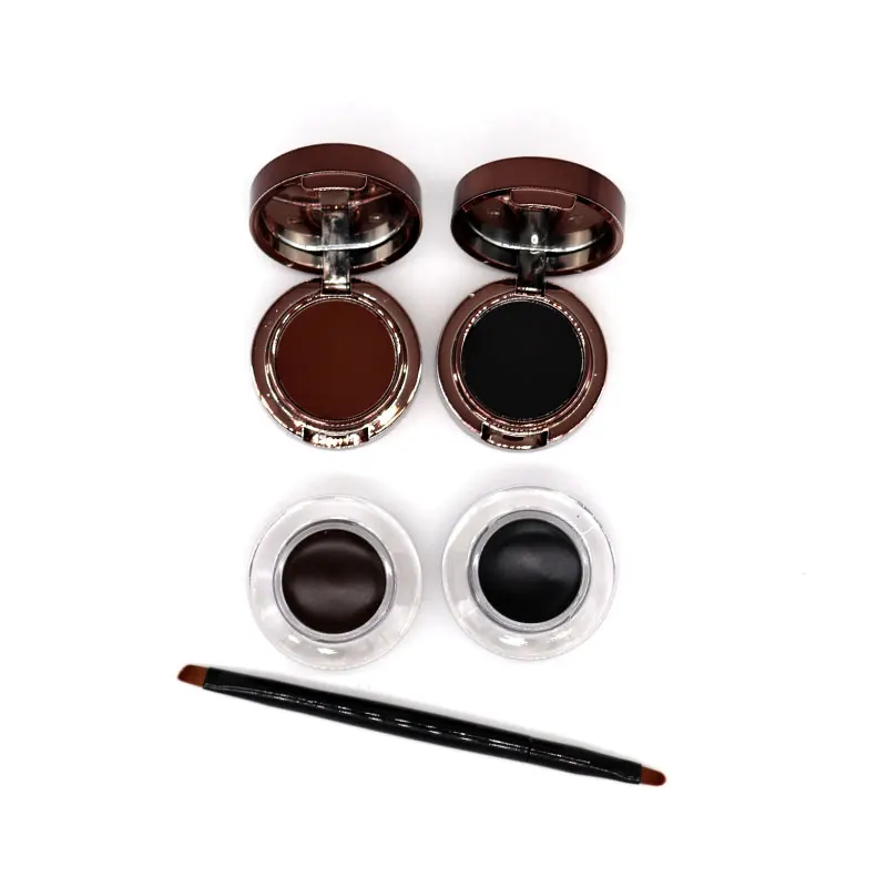 

MISS FIVE 2 In 1 Waterproof Lasting Not Blooming Eye Liner Gel Cream + Natural Beauty Eye Brow Powder Eyebrow Enhancer Set