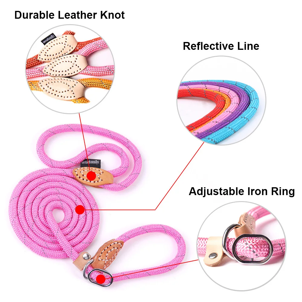 Pet Products Dog Leash Nylon Reflective Puppy Dog Leash Rope Cat Chihuahua Pet Leash And Collar Set Cat Dog Leashes Lead Harness (28)