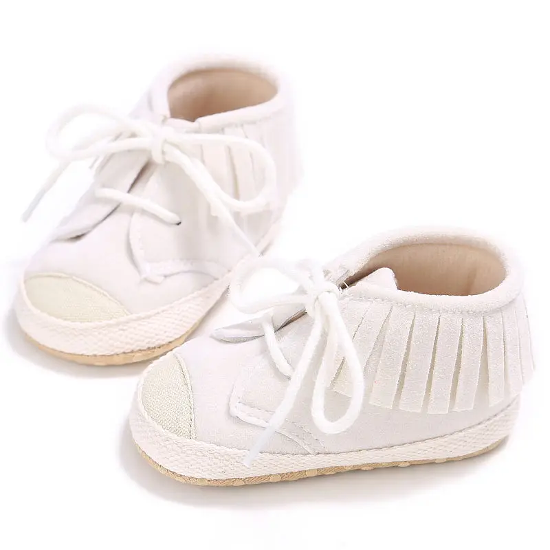 MYGGPP Classic Casual Sneakers Newborn Baby Shoes Fringe Fashion Solid ...