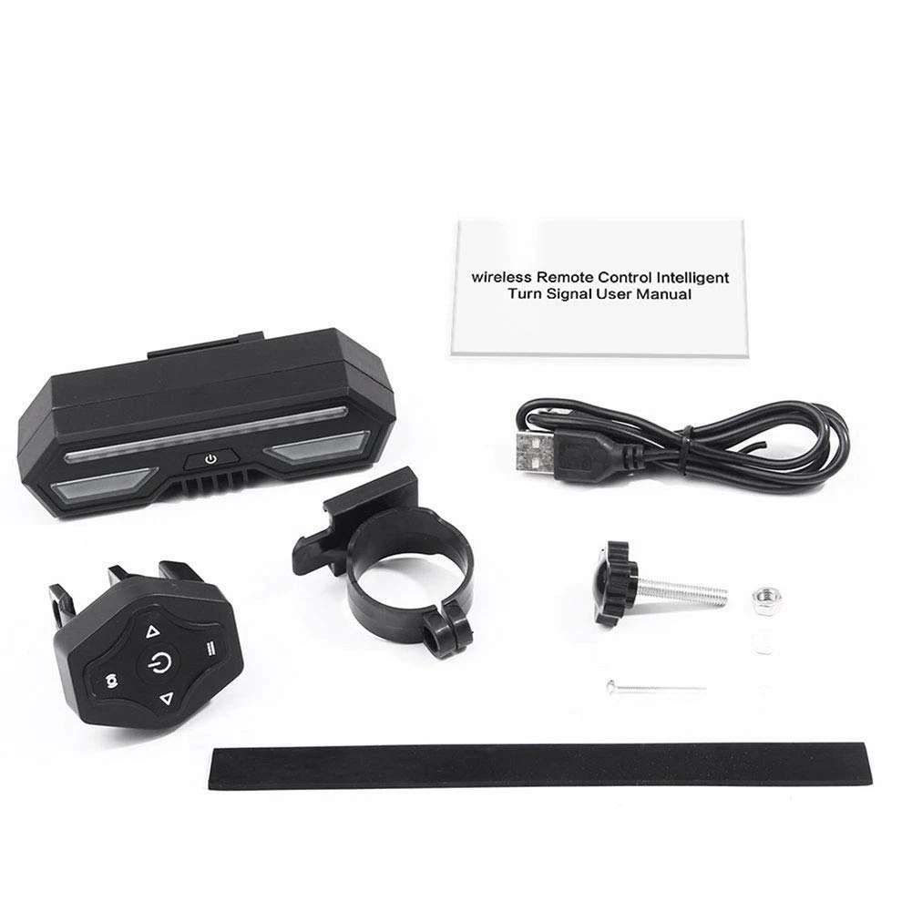 Best Bike Tail Light with Turn Signals,Wireless Remote Control Bicycle Tail Light,Safety Brake Lights and Warning Light,2200mAh USB 5