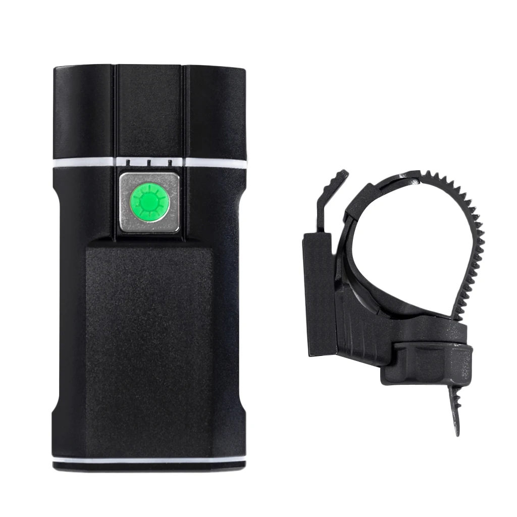 Светодиодный фонарик с зарядкой от USB для велосипеда, Аксессуары для велосипеда, черный