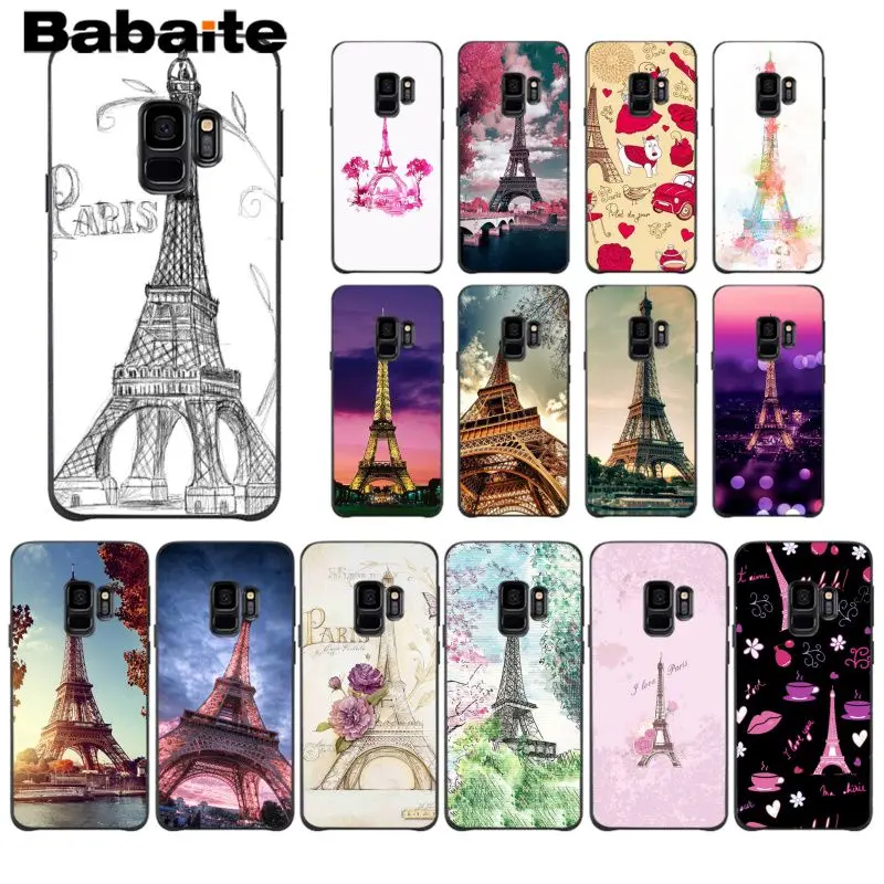 

Babaite France Paris the Eiffel Tower Soft TPU Phone Case for Samsung S9 S9 plus S5 S6 S6edge S6plus S7 S7edge S8 S8plus Cover